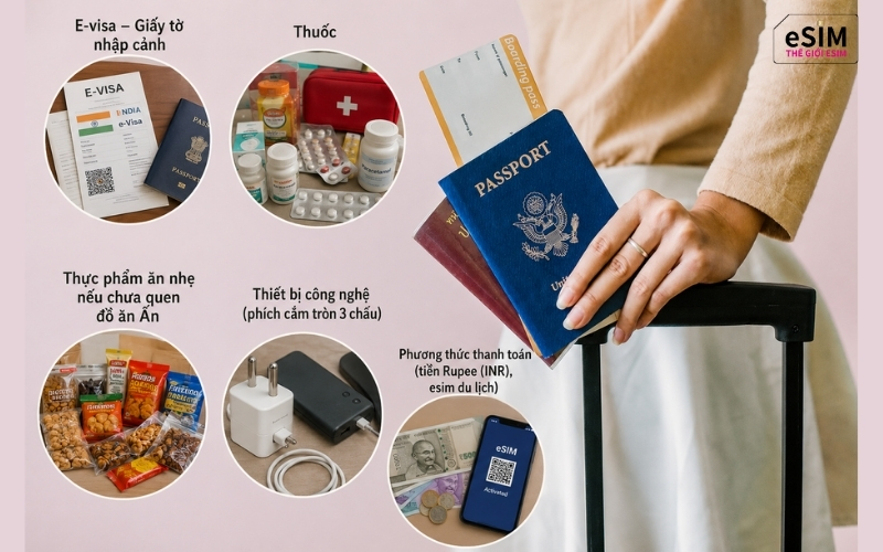 Chuẩn bị visa, y tế, đồ ăn và eSIM cho chuyến du lịch Ấn Độ suôn sẻ